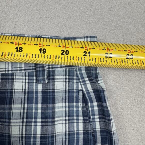 Lauren Ralph Lauren 42x32 Blue Plaid Pants Cotton Flat Front Tartan Plaid Golf - Picture 10 of 14